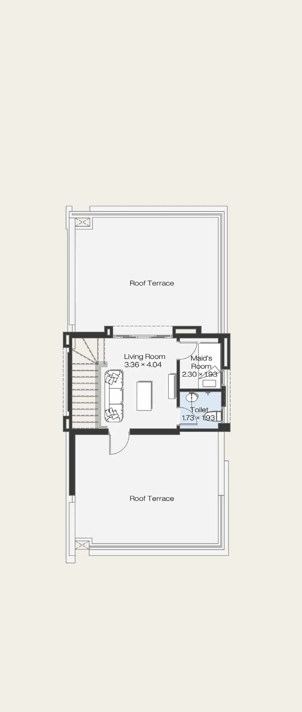 Icon Villa — مخطط دور السطح