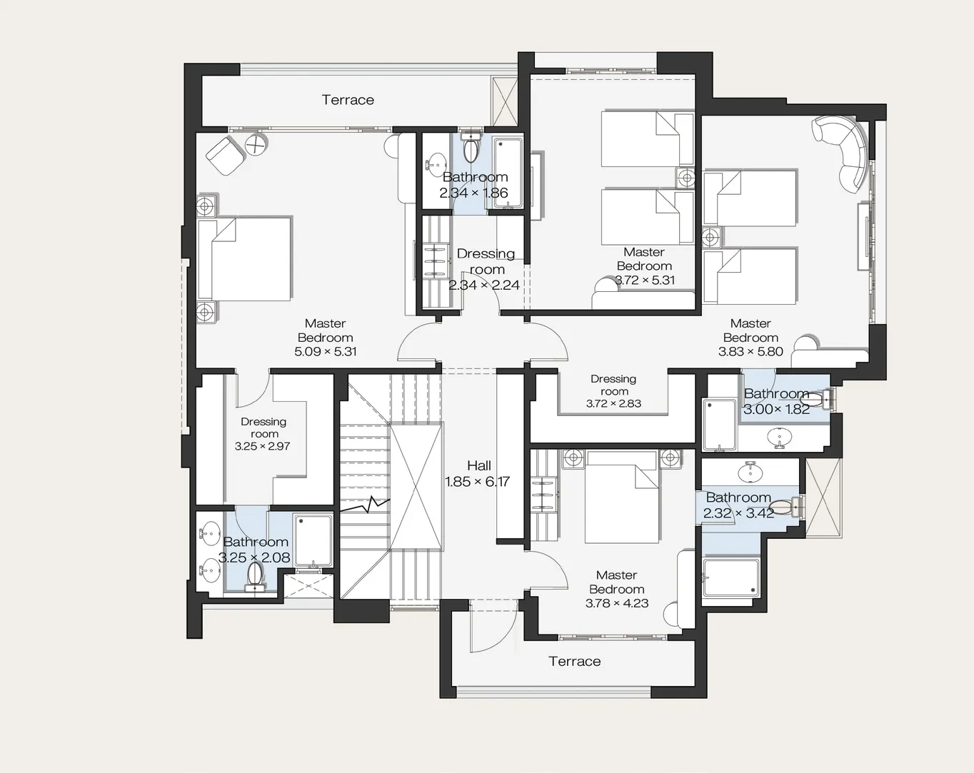 Signature Villa — مخطط الدور الأول